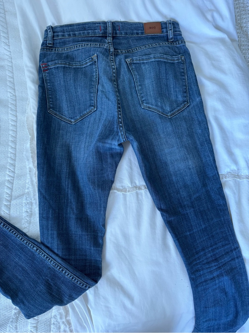 BDG Women's Skinny Jeans in Dark Blue Wash